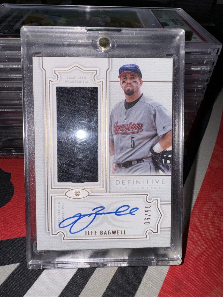 2020 Topps Definitive Collection - Definitive Autographed Relic Jeff Bagwell /50