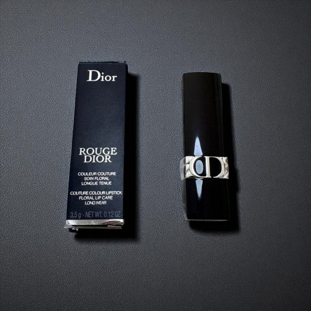 Dior Rouge 471 Enchanted Pink Satin Limited Edition Lipstick with Star & Flower Embossed Design