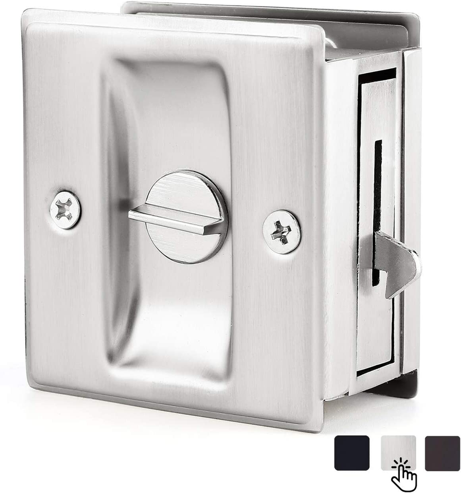 Privacy Pocket Door Lock & Pull Kit - Upgrade Sliding Door Hardware