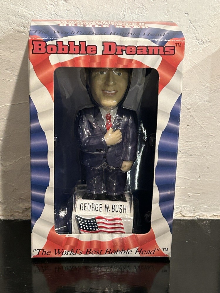 Vintage George W. Bush Bobble Dreams Bobblehead in Original Box