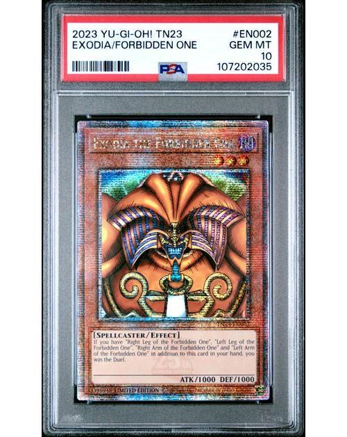 PSA 10 GEM MINT Exodia Forbidden One TN23-EN002 25th Anniversary Tin Dueling Heroes