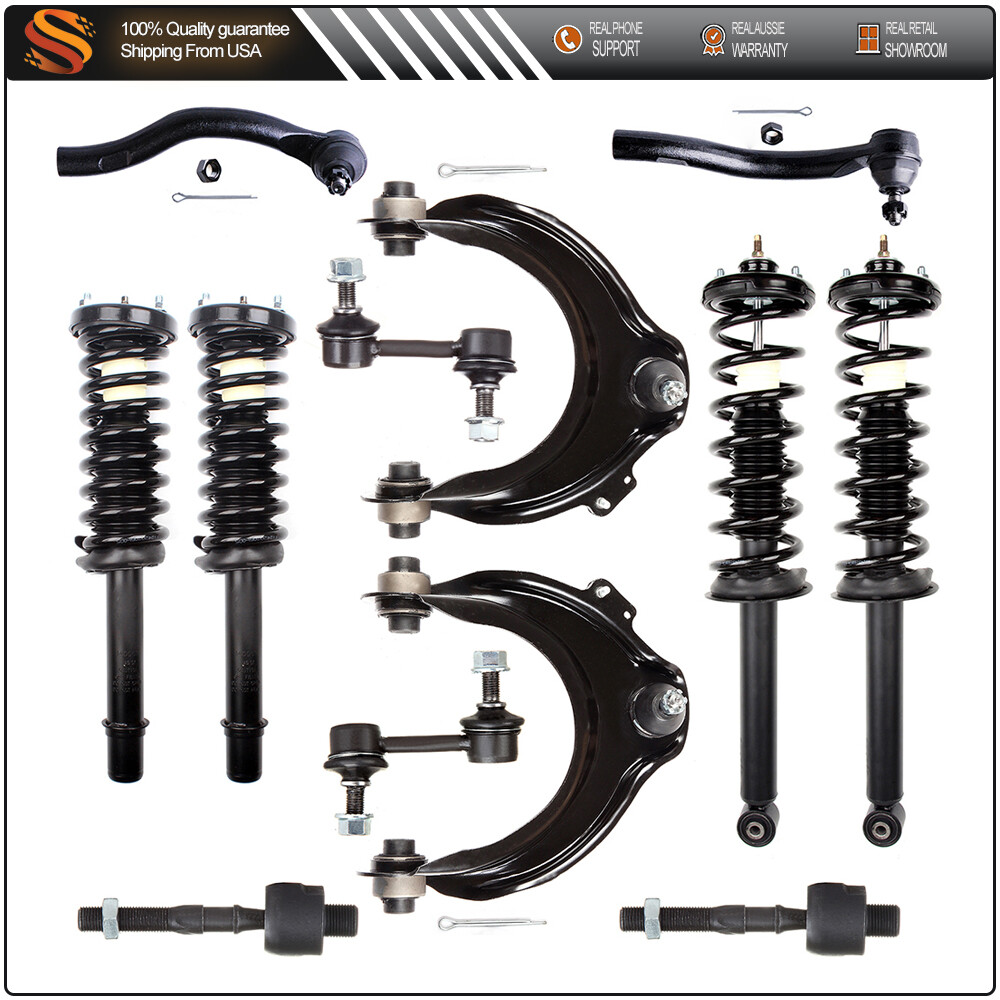 2003-2007 Honda Accord 2.4L Complete Strut Assembly with Springs & Upper Control Arm Kit