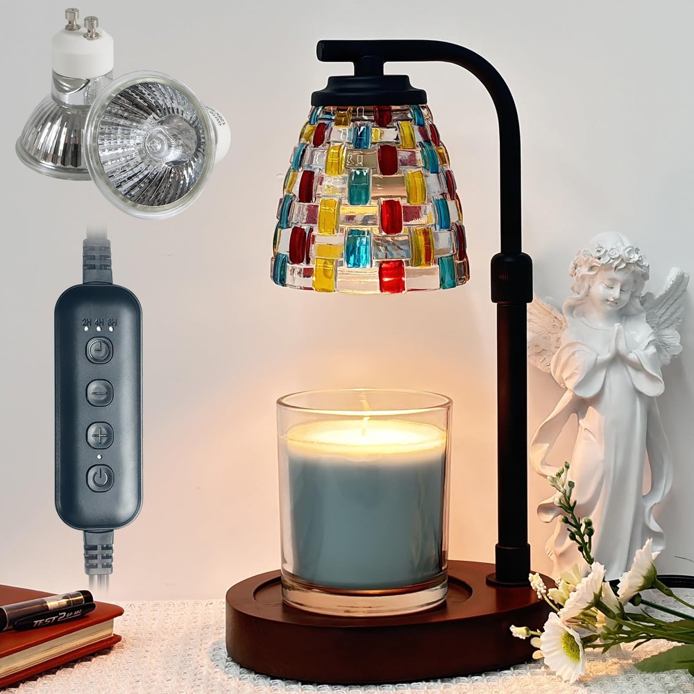 Dimmable Candle Warmer Lamp with Timer – Perfect Gift for Mothers  