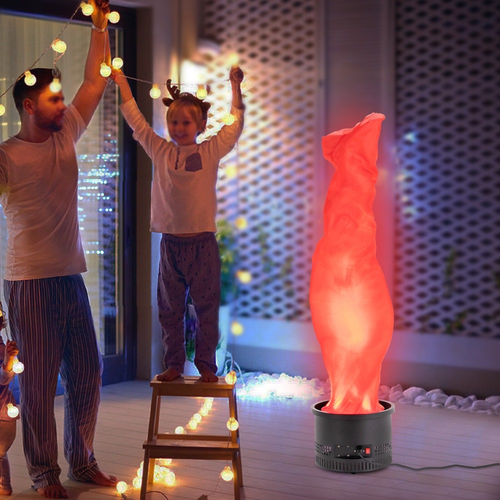 Electric Red Flame Light Simulated Campfire Light Fake Flame Lamp Effect Decor