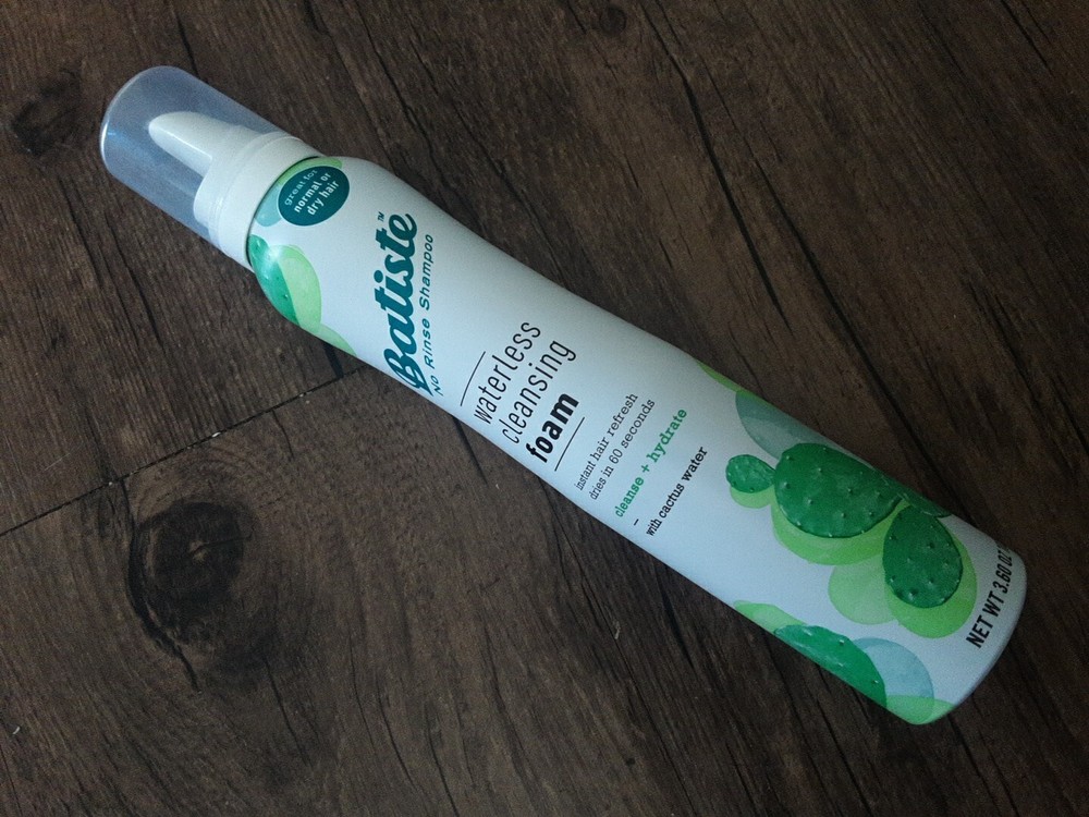 Batiste Waterless Cleansing Foam No Rinse Shampoo Cleanse & Hydrate Cactus