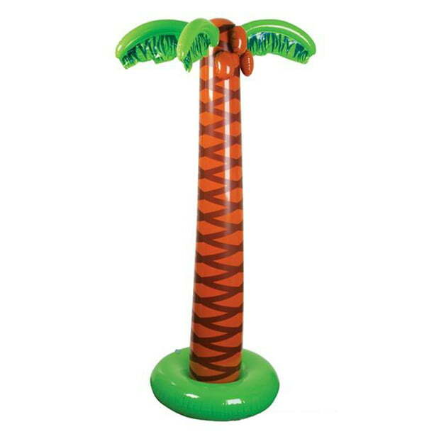 Inflatable Palm Tree Lrg 5.5' Blow up Palm Trees for Hawaiian Theme Party/Event