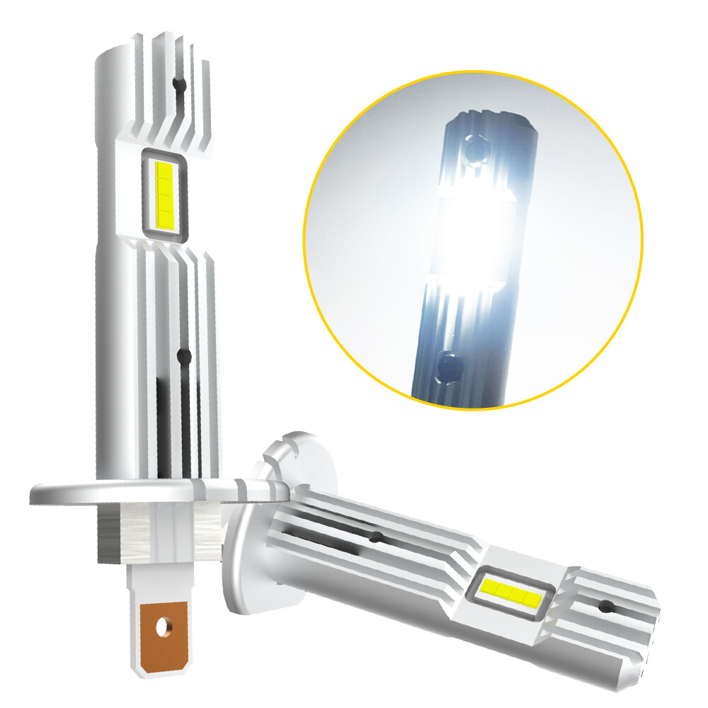 AUXITO H1 LED Headlight Kit Bulbs High Low Beam 6500K Super White Combo 2