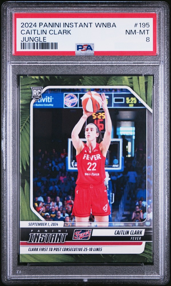 2024-25 Panini Instant WNBA Caitlin Clark #195 Jungle RC /25 Rookie Card  