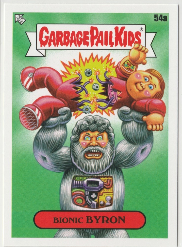 Bionic Byron #54a Garbage Pail Kids GPK 2023 Intergoolactic Mayhem Card  