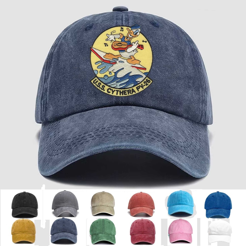 Custom Embroidered Hat PY-26 USS Cythera Patrol Yacht, Veteran Cap, Trucker Hat