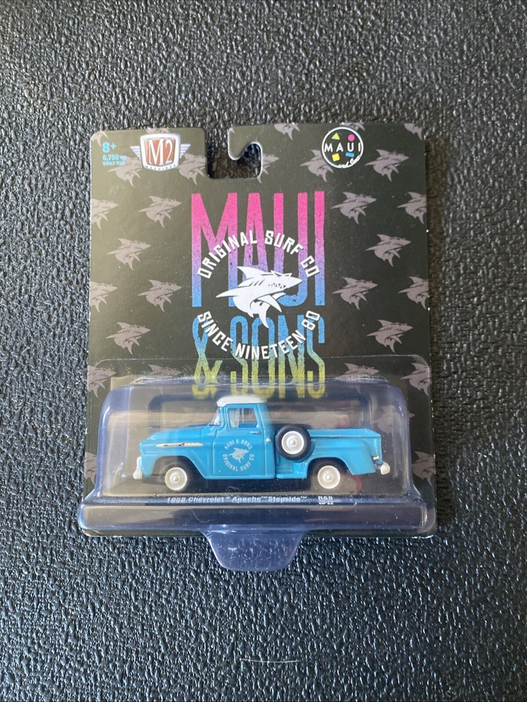 M2 Machines 1958 Chevrolet Apache Stepside R68  20-22 Maui And Sons