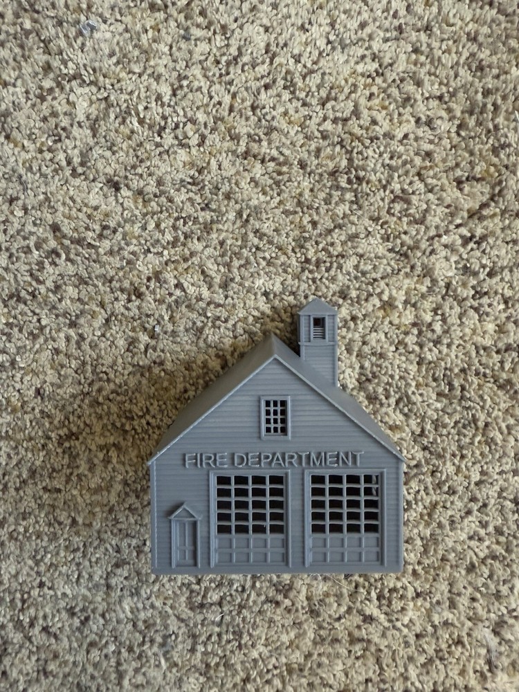Fire Station n Scale 1:160 Gauge No Assembly Required, Built And Ready