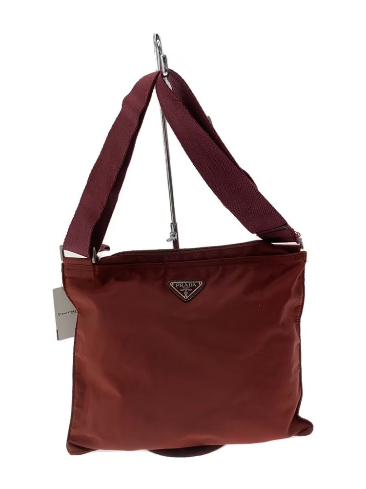 RARE PRADA Nylon Shoulder Bag in BRD Solid Color