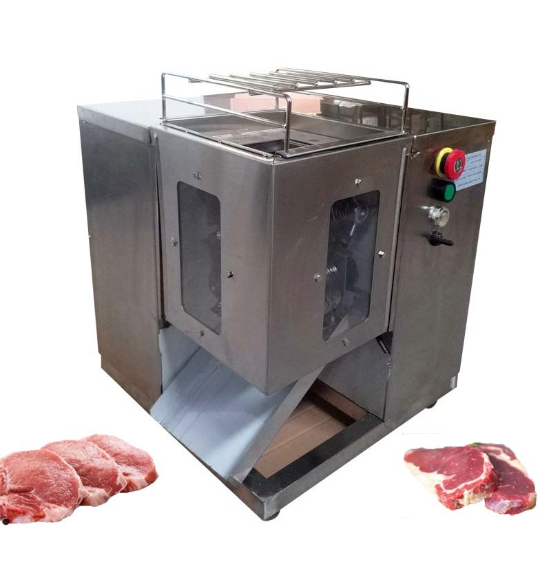 QSJ-T Shredded Meat Cutting Machine 8mm Double Motor Pork Beef Processor 250Kg/h