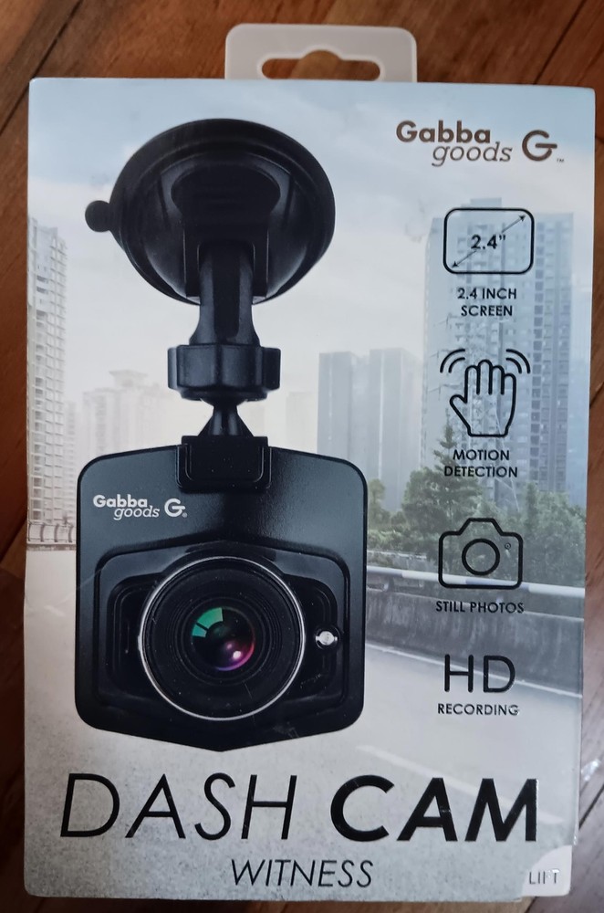Gabba Goods 2.4 Inch HD Dash Cam with Clear Witness Recording