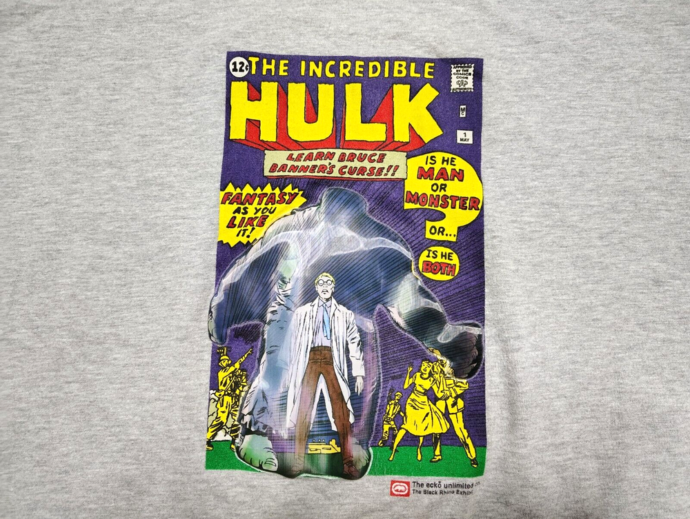 Ecko Unltd. Vintage The Incredible Hulk Lenticular Comic Book Promo Men's XXL