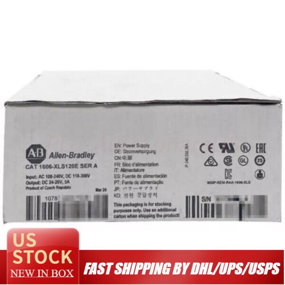 New AB 1606-XLS120E Power Supply 120-240V Input 24 VDC 5A Output US Free Tax