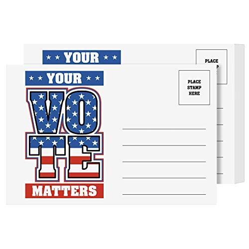 Your Vote Matters “ Blank Patriotic Voting Post Cards For Usa Election Campaign