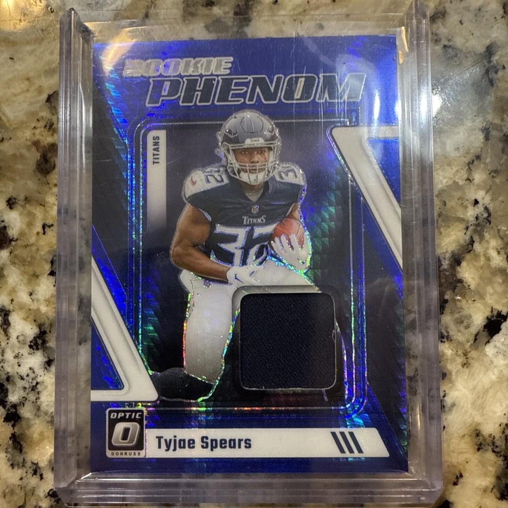2023 Panini Rookie Phenom Tyjae Spears Blue Patch