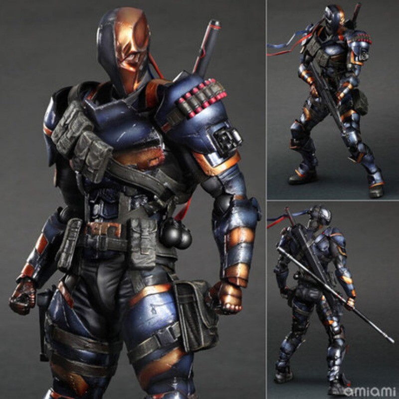Play Arts Kai DC Batman: Arkham Origins Deathstroke PVC Action Figure Boxed