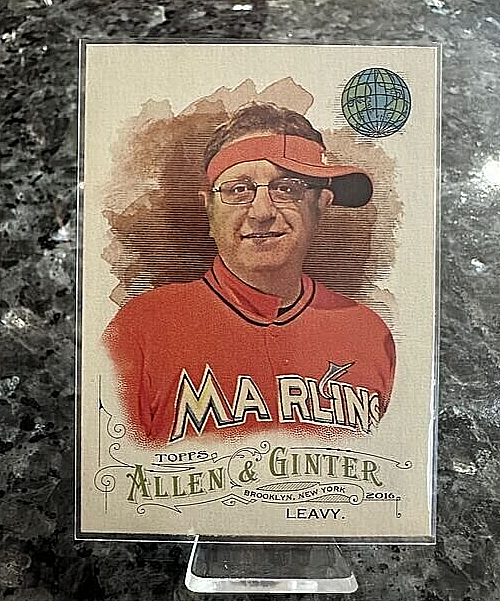 Marlins Man 2016 Topps Allen & Ginter Laurence Leavy #45 Miami Super Fan RC