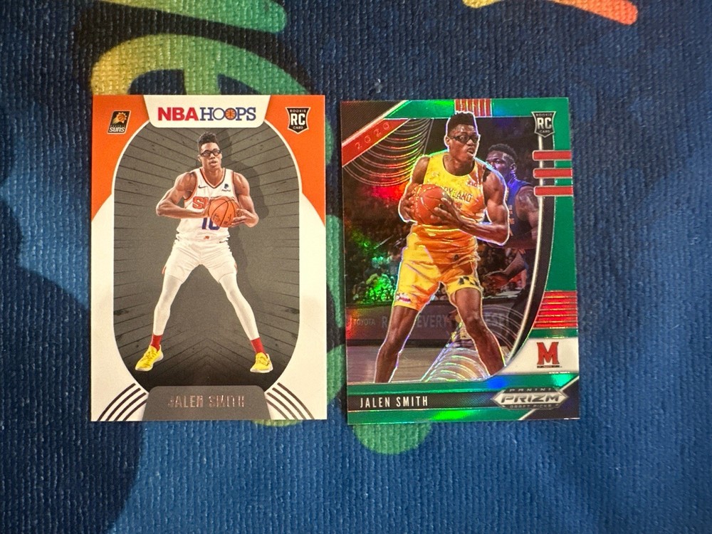 Jalen Smith Rookie Lot (2) 2020 Prizm Green RC + 2020-21 NBA Hoops RC Suns🔥