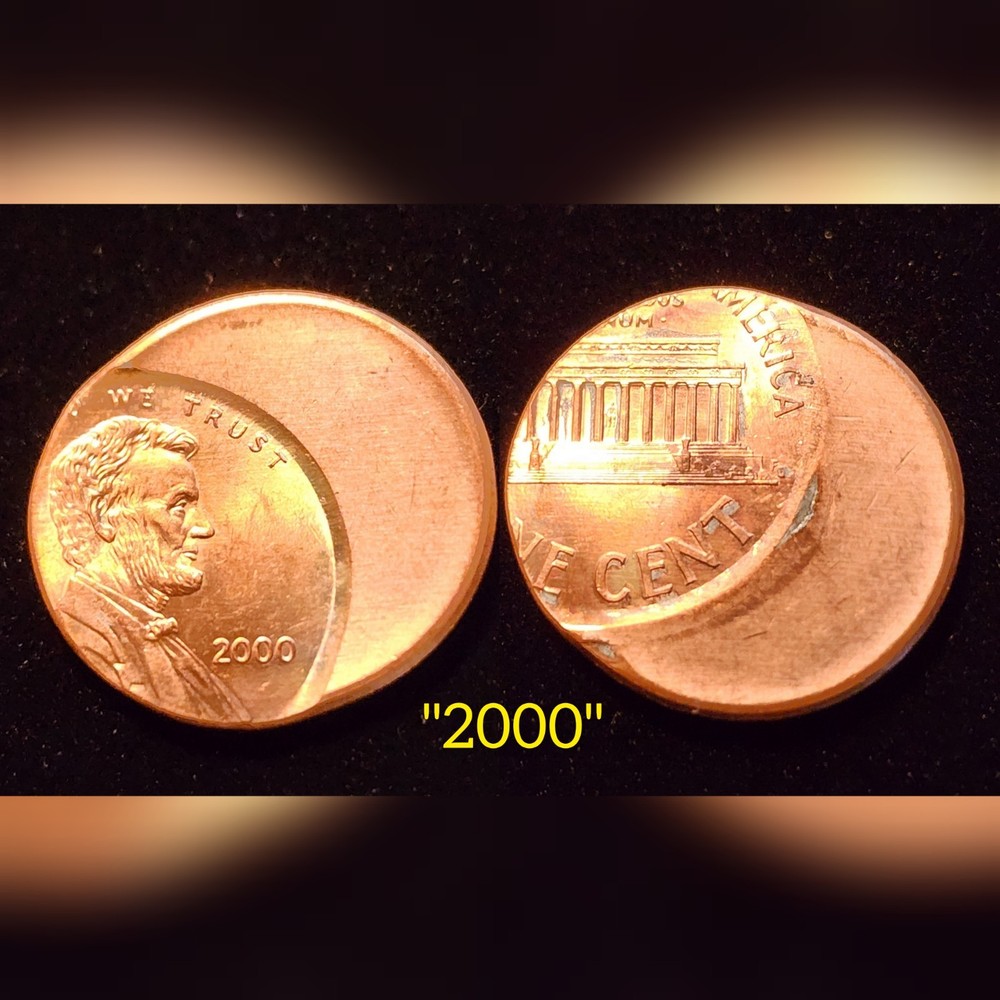2000 Lincoln Memorial Cent 35% Off-Center Strike Error Coin