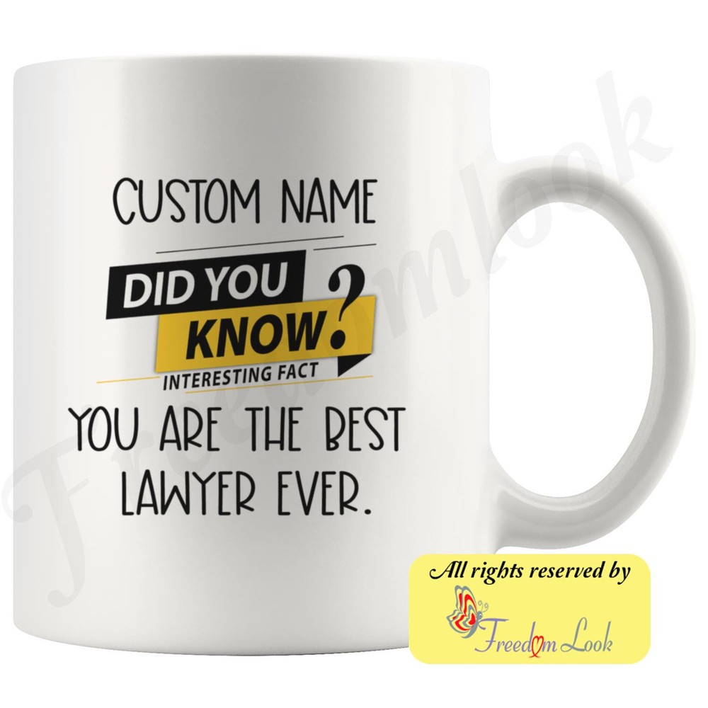 Lawyer Coffee Mug Lawyer Personalized Gifts Best Lawyer Birthday Gift Ideas
