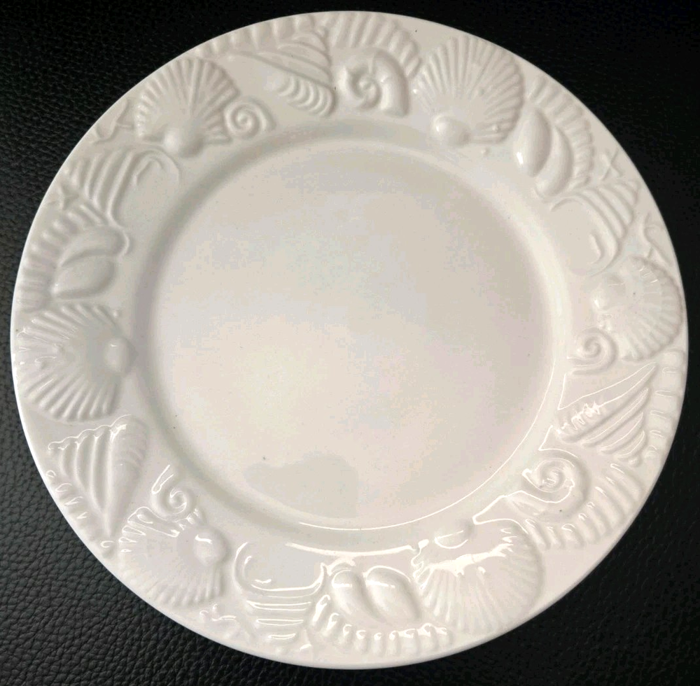 Pfaltzgraff Lido Beach Salad Plates Set of 4 - 7 3/4 Inch Shell Design