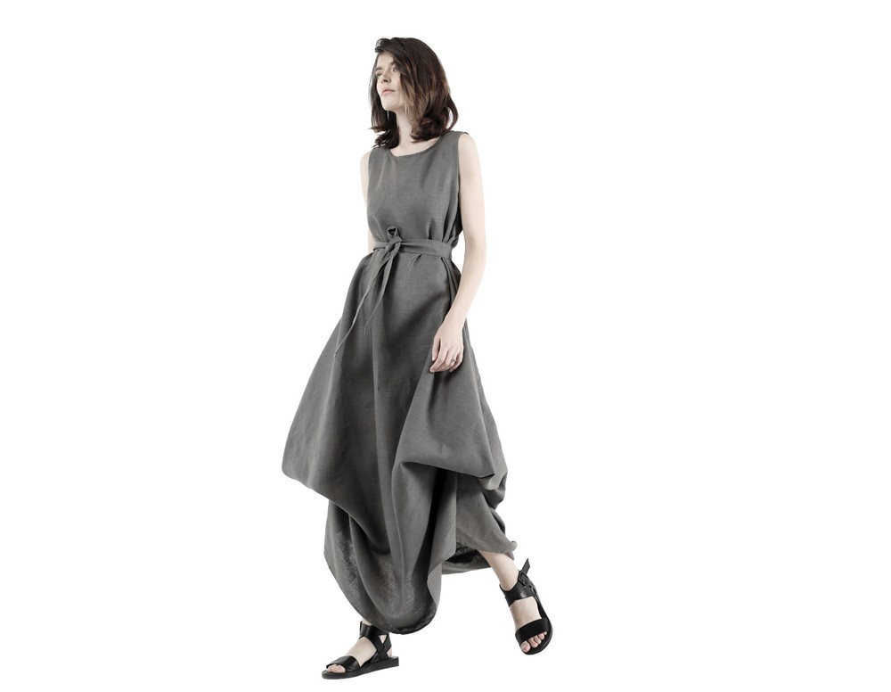 Lagenlook linen dress