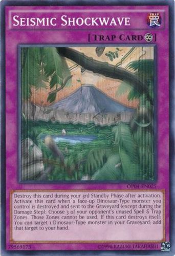 Seismic Shockwave OP04-EN025 Common Unlimited Edition x3 Near Mint