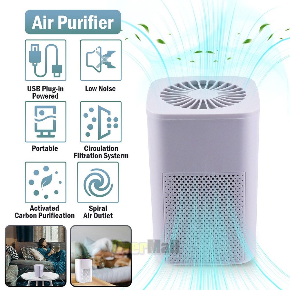HEPA Air Purifier Large Room Air Cleaner for Allergies Smoke Mold Odor Dust US