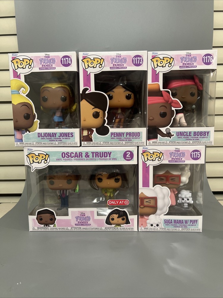 Funko Pop! Disney’s The Proud Family Full Collection 5 piece LOT / Set