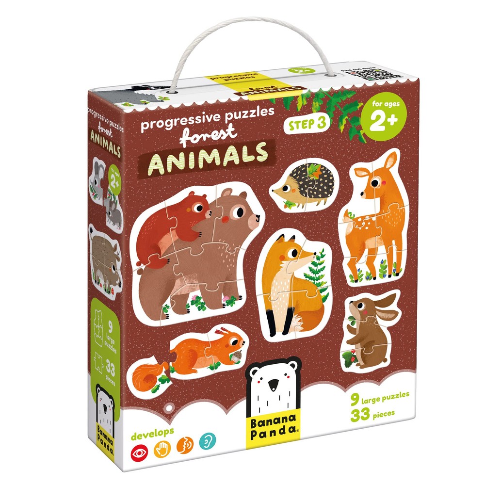 Progressive Puzzles Forest Animals 2+ Puzzle