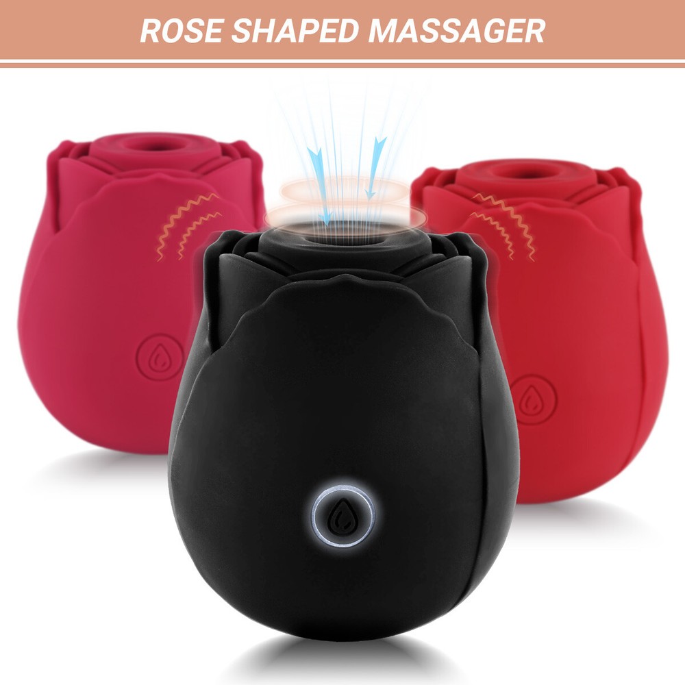 Rose Sucking Vibrator Sucker Vagina Dildo Massager G-spot Nipples Sex Toys Women