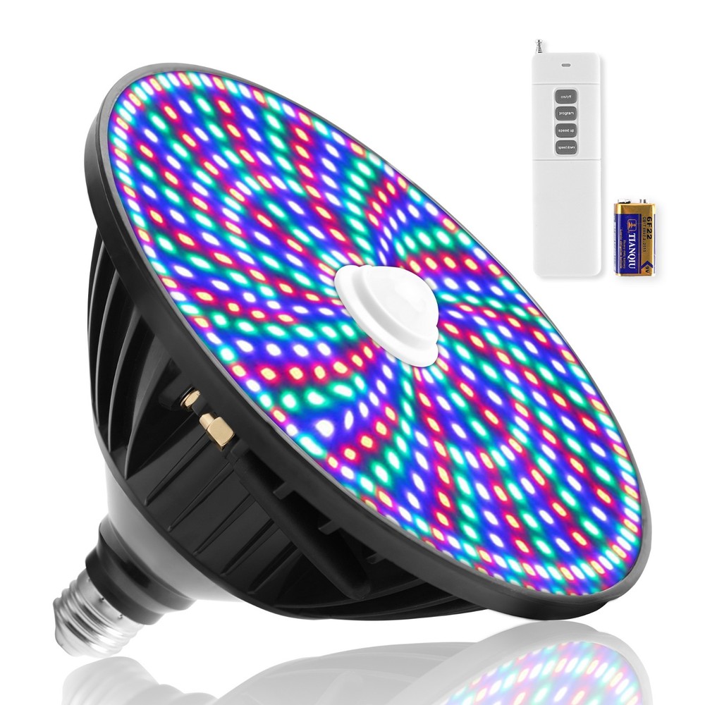 （Clearance Sale）FOXLUX PAR56 AC120V 65W Led Pool Light RGB with Remote, E26/E27-image