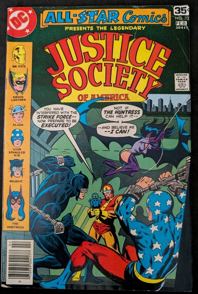 ALL STAR COMICS #70 Justice Society Of America FN DC 1978 KEY 1st App HUNTRESS