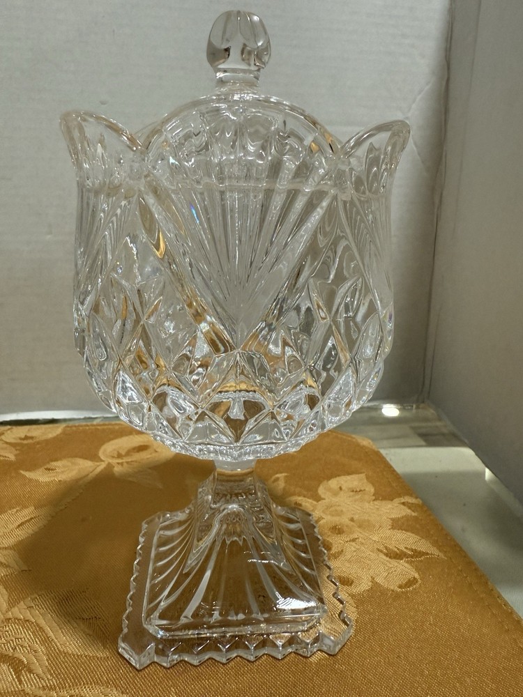 Godinger 24% Lead Crystal Pineapple Votive Candy Dish Shannon Collection