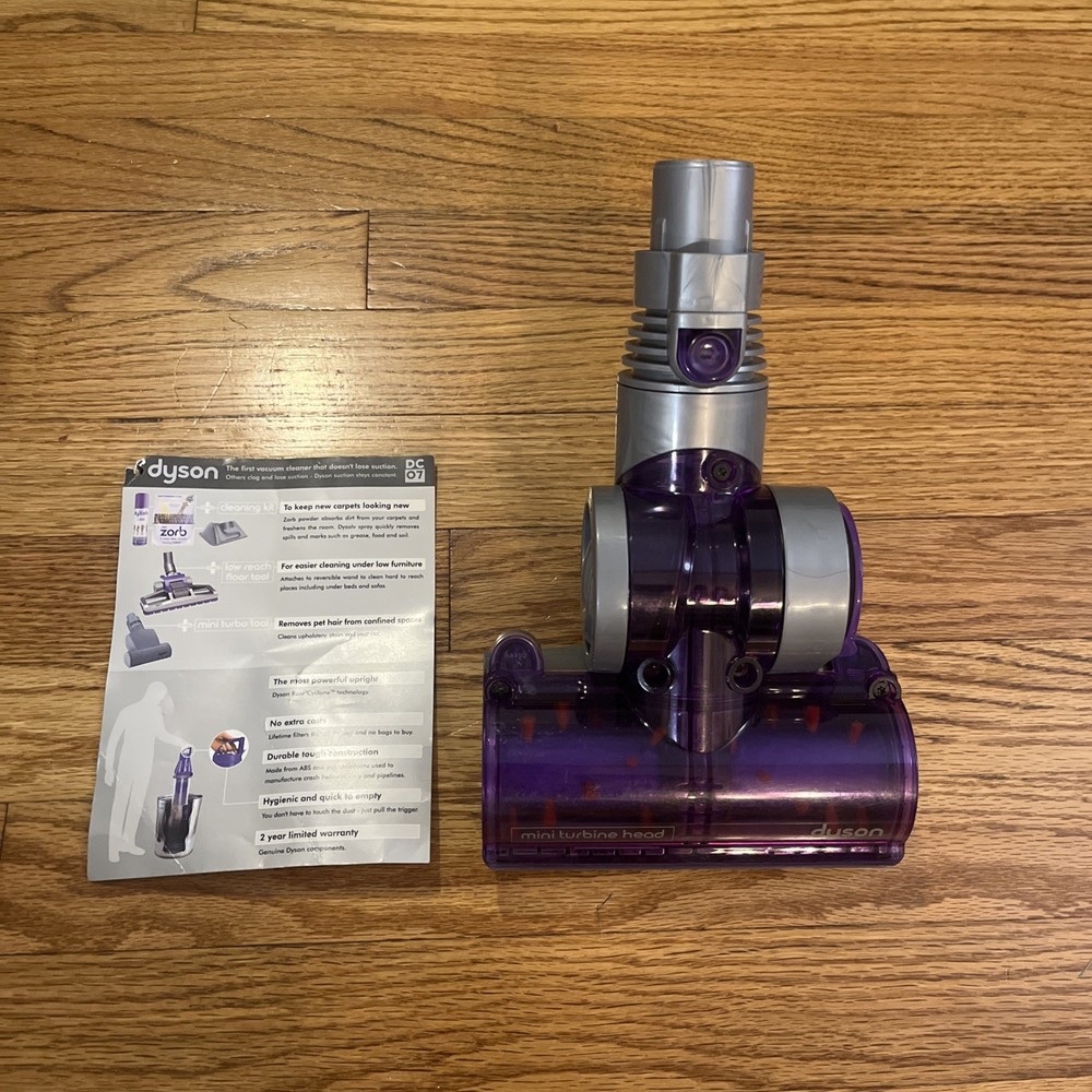 Dyson Animal Vacuum Mini Turbine Head Attachment for DC07 DC14 DC17 Models in Purple
