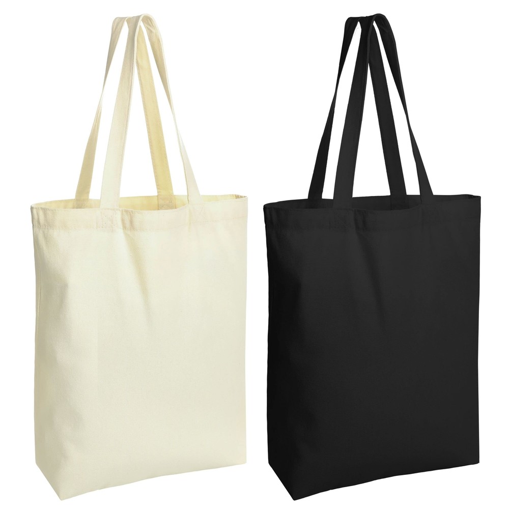 2-Pack Blank Canvas Tote Bags – Durable Multi-Purpose Reusable Carryalls