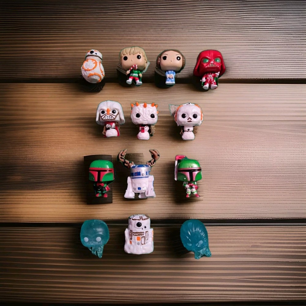 Star Wars Funko Pocket Pops Advent Calendar 2022 Christmas Holiday 13 Piece Set