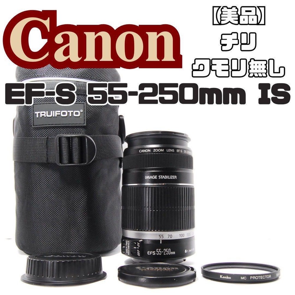 Canon EF-S 55-250mm IS STM Telephoto Zoom Lens with Image Stabilizer & Pouch - Brand New