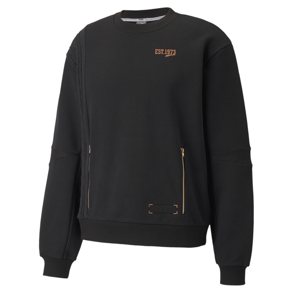 Puma Scoreboard Crew Neck Sweatshirt Mens Black  532207-01