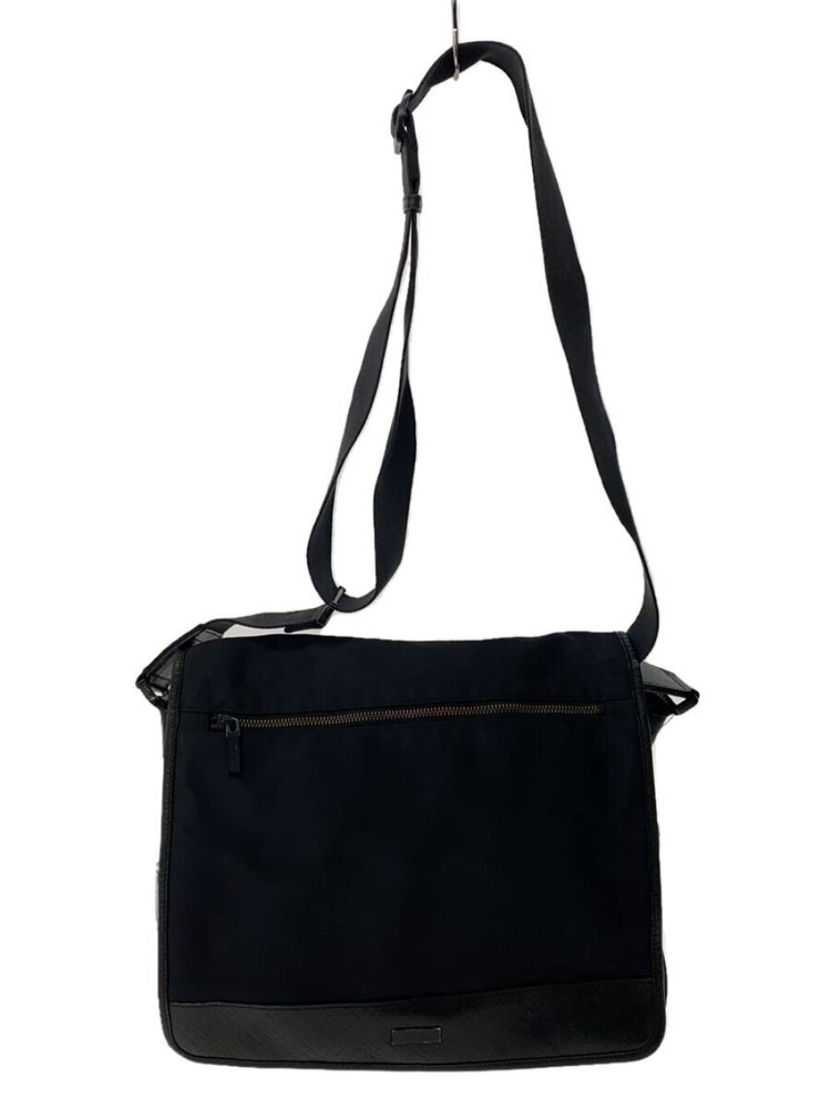 BURBERRY BLACK LABEL ◆Shoulder bag/-/BLK/ Plain/BKL13-300-09