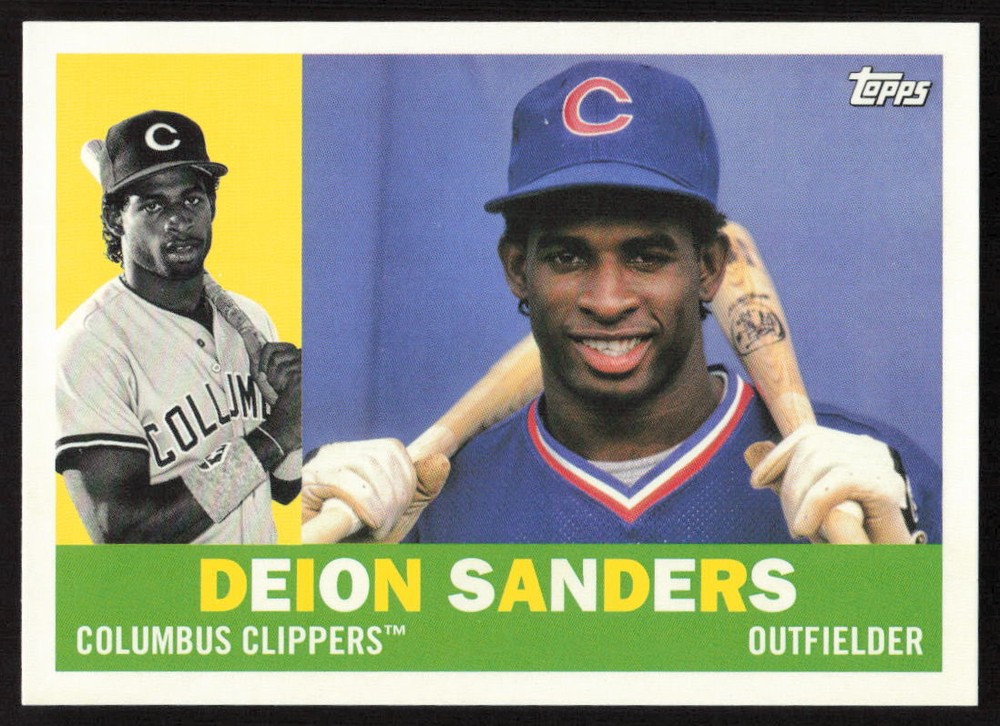 2022 Topps Pro Debut MILB-7 Deion Sanders Minor League Legends Baseball Card