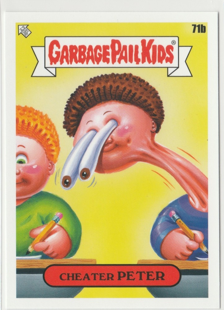 Cheated Peter GPK 2020 Late To School Garbage Pail Kids #71b LTS