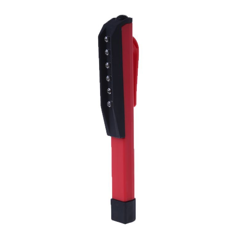 1PC Mini 6 LED Pocket-Sized Inspection Light Pen with Clip for Work and Torch Flashlight Convenience