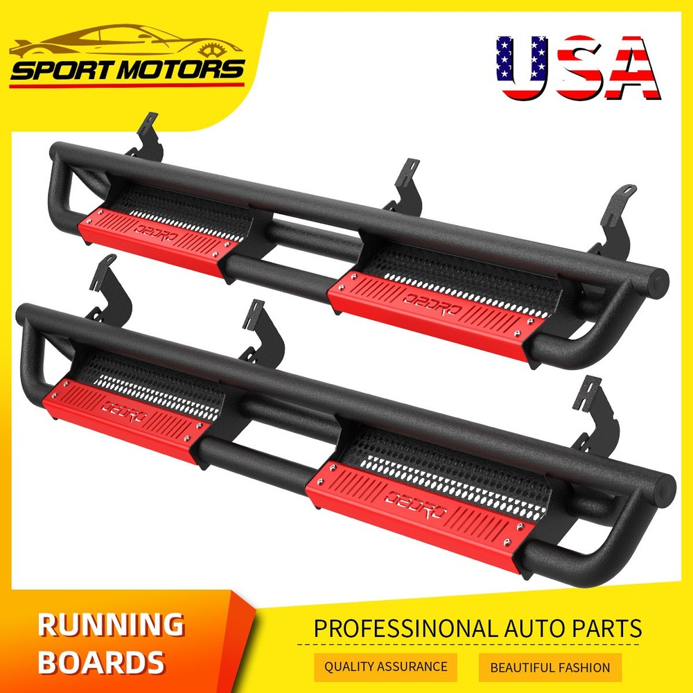 2007-2021 Toyota Tundra Double Cab Running Boards with Drop Step Nerf Bars