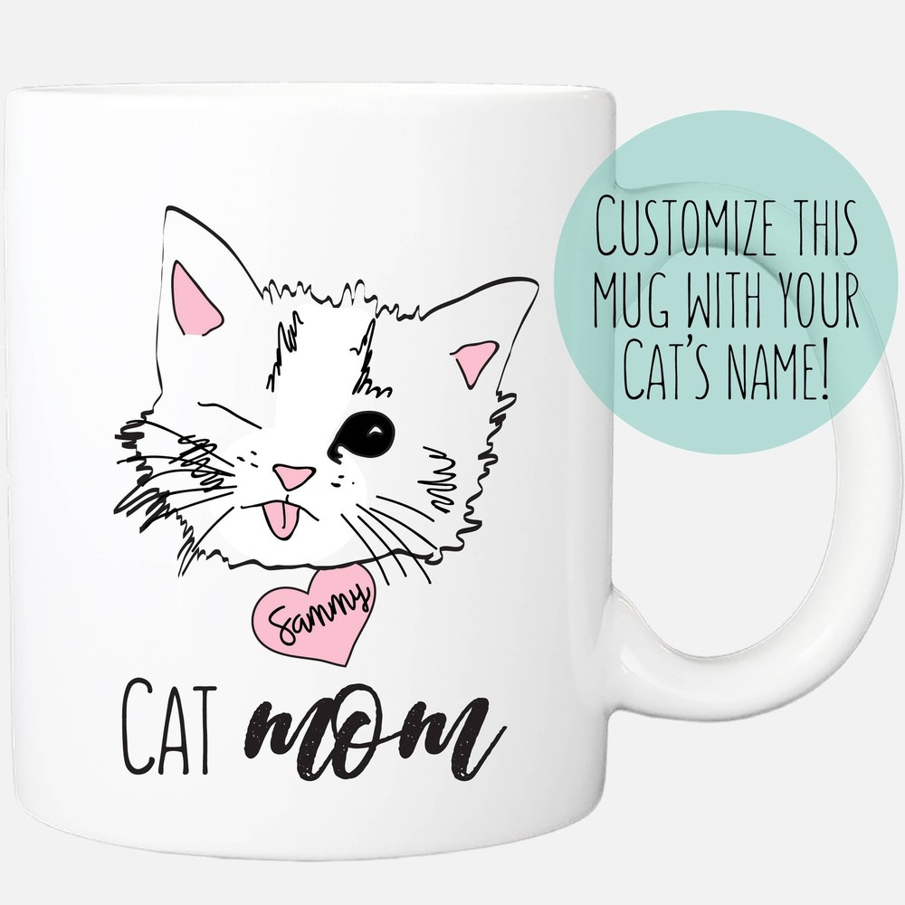 Cat Mom Mug Cat Mug Cat Lover Gifts Personalized Mugs Custom Cat Mug