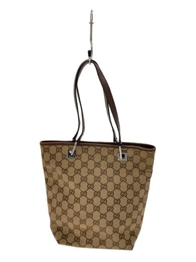 GUCCI GG Canvas Brown Tote Bag
